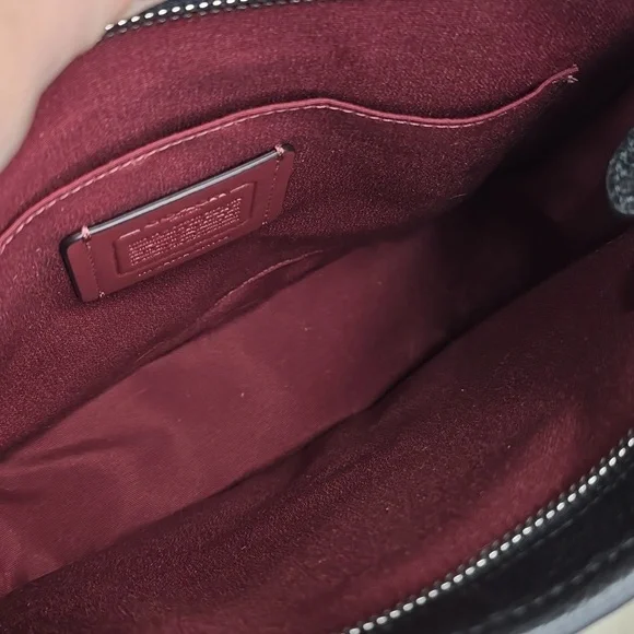 Coach CA195 Dempsey File Bag Signature Jacquard With Stripe And Coach Patch - Picture 6 of 7